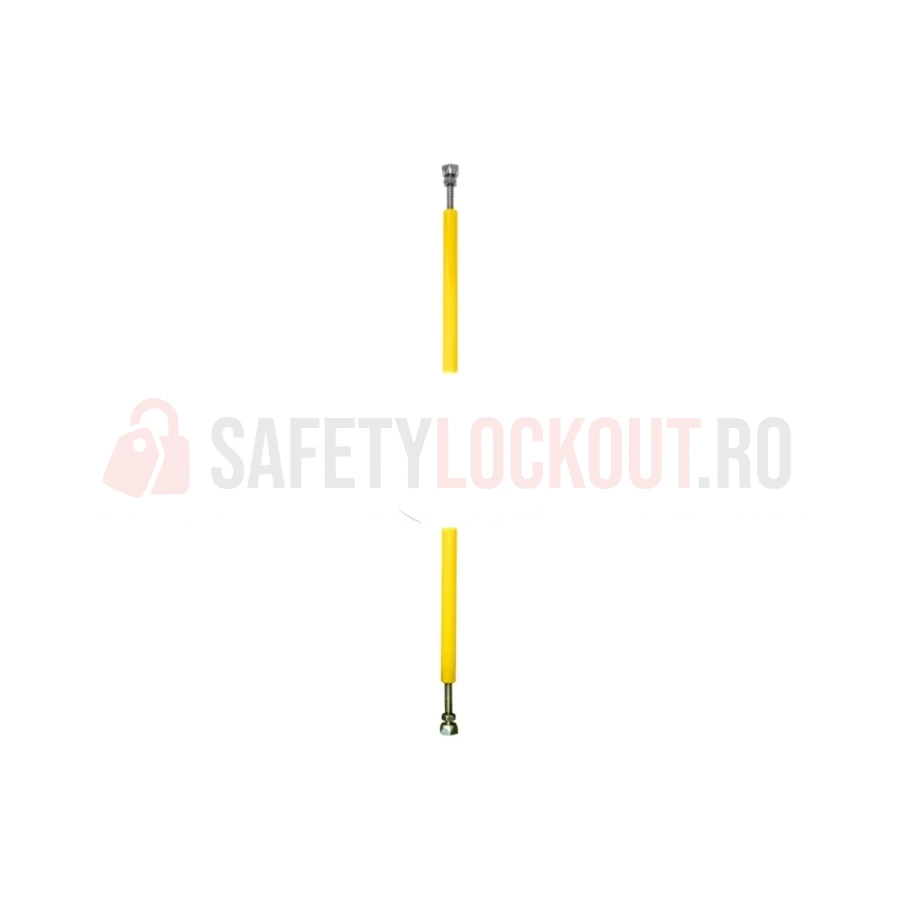 Barieră Sign-O-Skirt tip stâlp pentru spații închise, 64–83 cm — Huse de blocare pentru spații închise | Safety Lockout