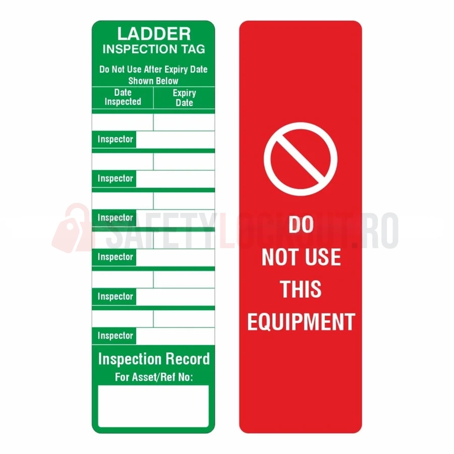 Etichetă de inspecție pentru scări și platforme — Suport pentru scară și etichete | Safety Lockout