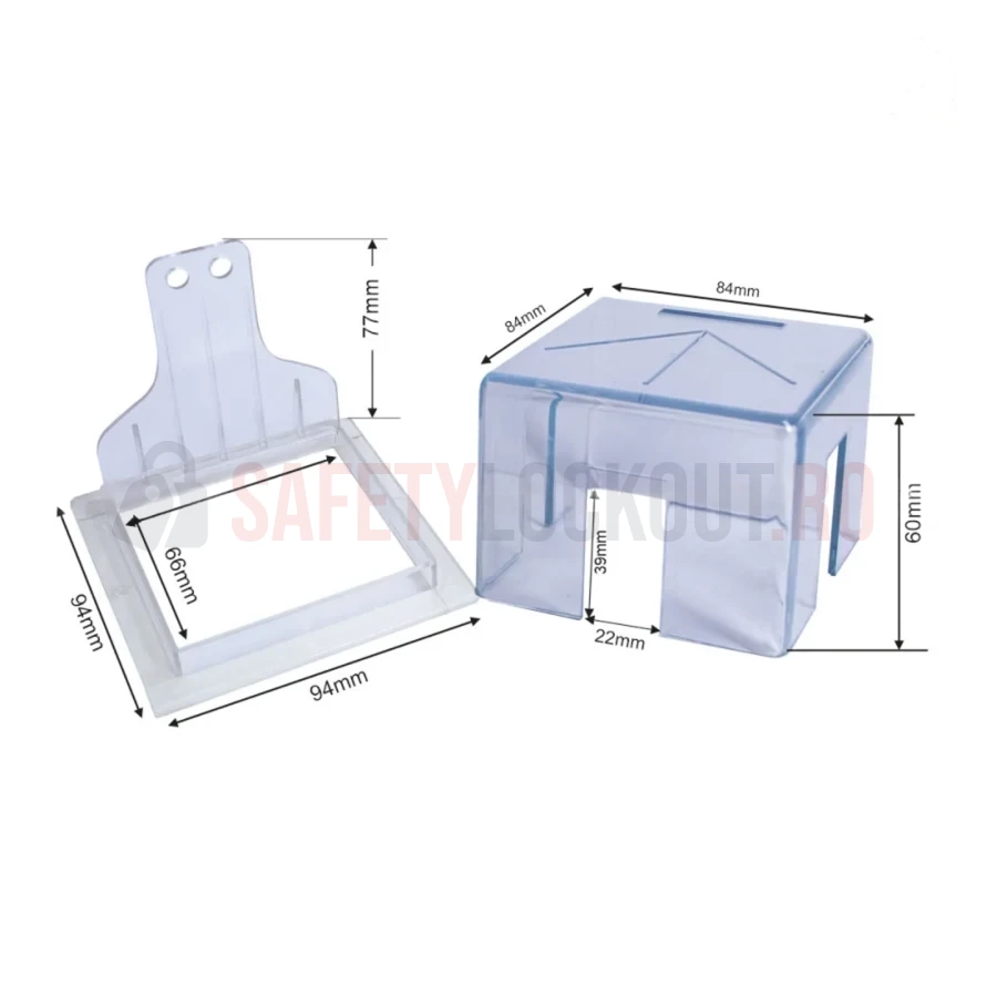 Dispozitiv de blocare pentru panou electric, cutie pătrată mare, 90° — Dispozitive de blocare pentru panouri electrice | Safety Lockout