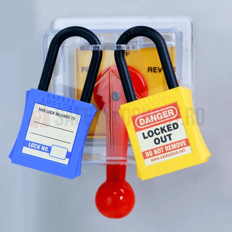 Dispozitiv de blocare pentru panou electric, cutie pătrată mare, 90° — Dispozitive de blocare pentru panouri electrice | Safety Lockout