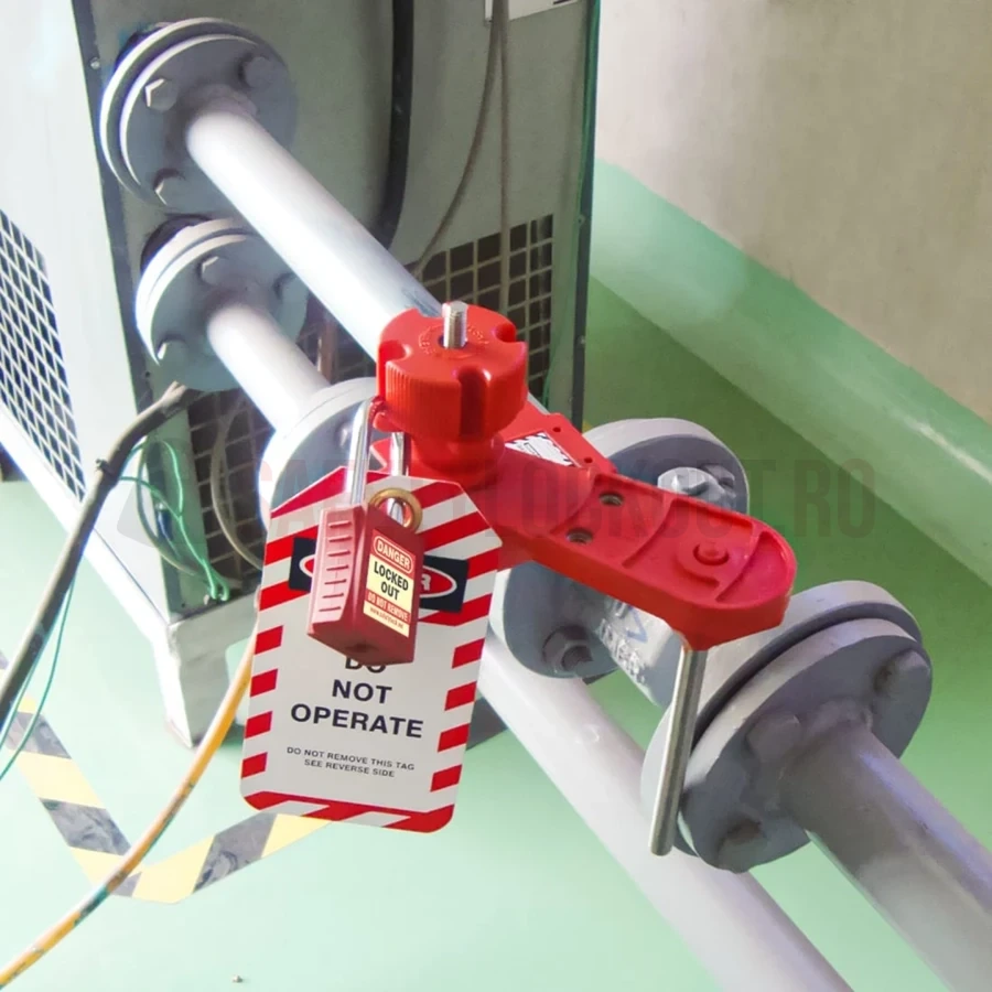 Dispozitiv reglabil de blocare pentru valvă cu bilă, model mic — Dispozitive de blocare pentru valvă cu bilă | Safety Lockout