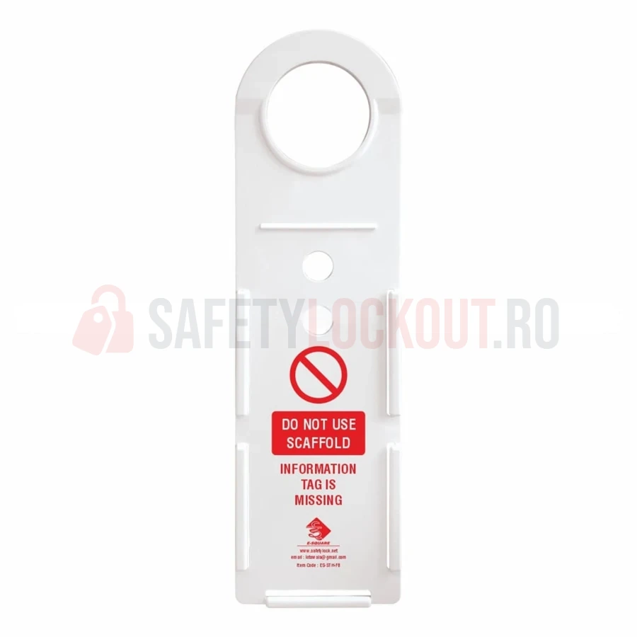 Suport cu bază plată pentru etichete de schele — Etichete cu bază plată și suport pentru schele | Safety Lockout