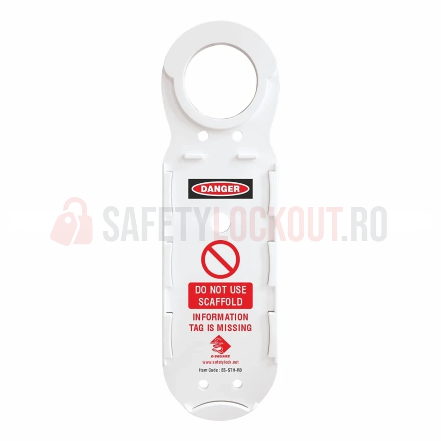 Suport cu bază rotundă pentru etichete de schele — Etichete și suport cu bază rotundă pentru schele | Safety Lockout