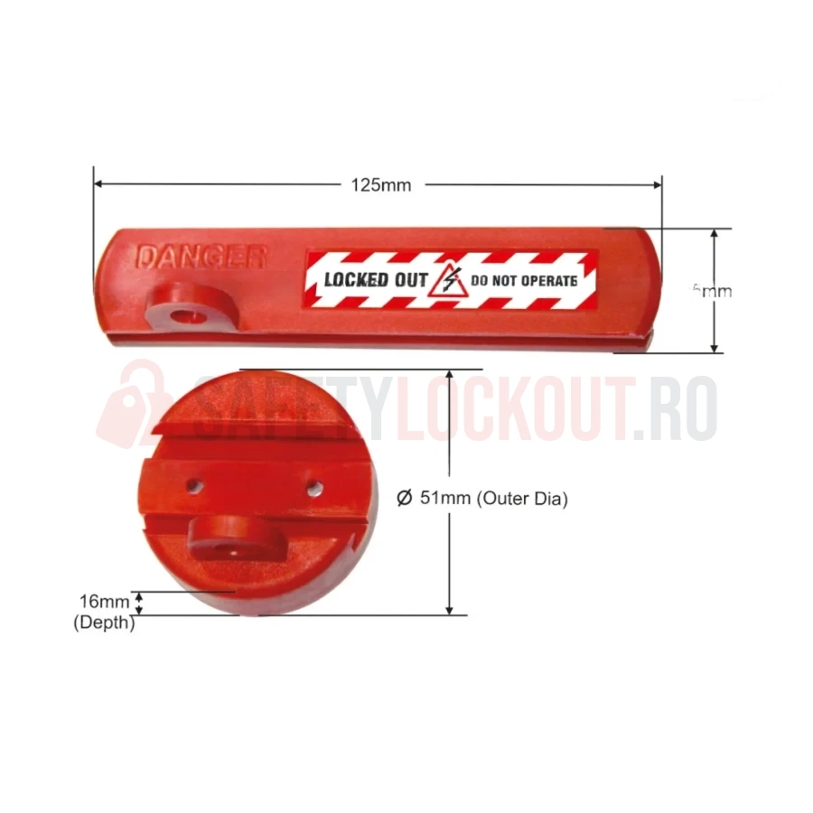Dispozitiv de blocare culisant pentru comutator basculant — Dispozitiv de blocare pentru comutator basculant mare | Safety Lockout