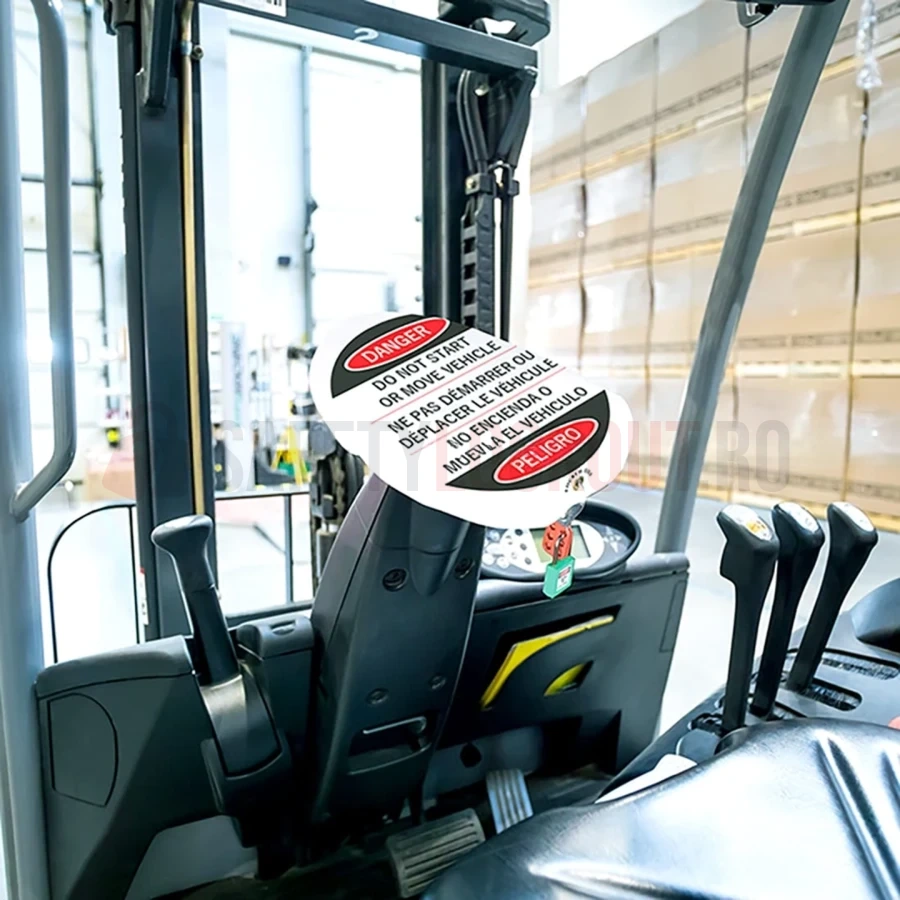 Husă de blocare pentru volan, Model D — Huse pentru volan | Safety Lockout
