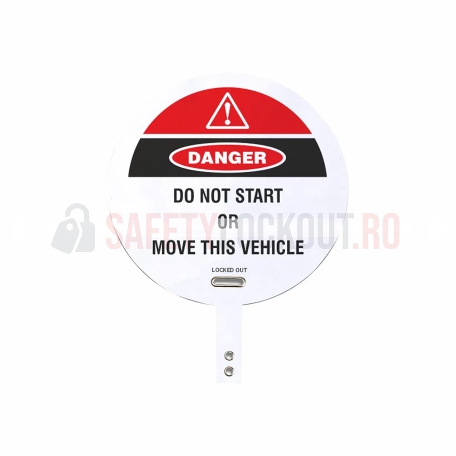 Husă de blocare pentru volan cu coadă de blocare, 50 cm — Huse de blocare pentru volan | Safety Lockout