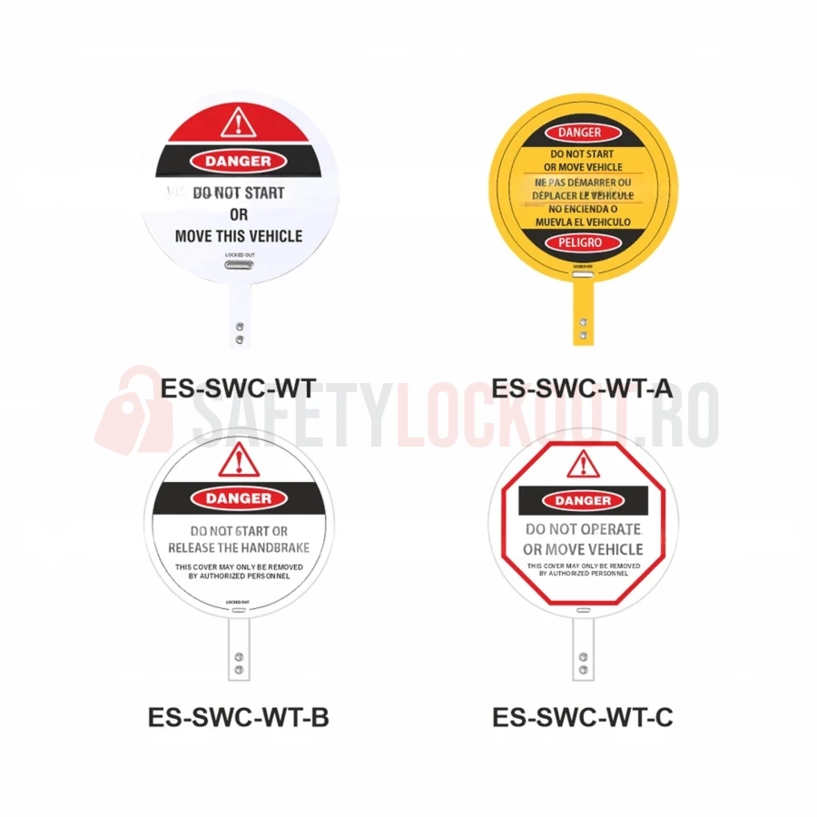 Husă de blocare pentru volan cu coadă de blocare, 60 cm — Huse de blocare pentru volan | Safety Lockout