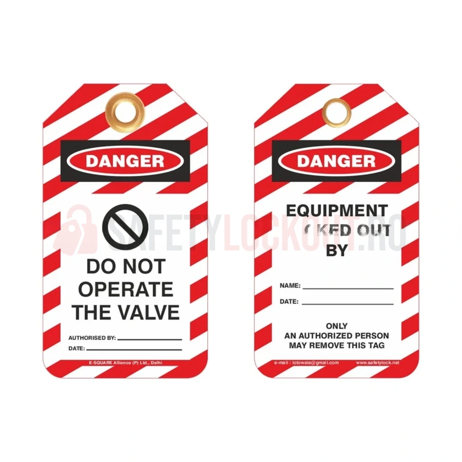 Etichete de blocare LOTO – Nu acționați valva — Etichete de blocare LOTO | Safety Lockout