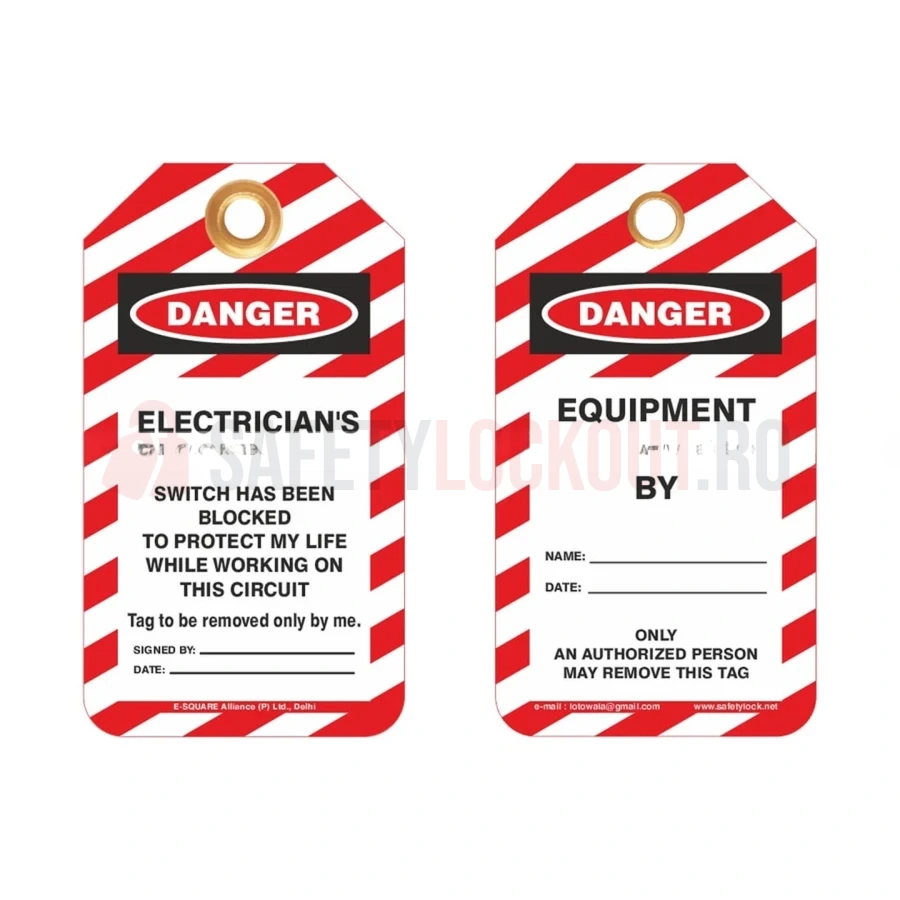 Etichetă de blocare LOTO pentru electricieni — Etichete de blocare LOTO | Safety Lockout