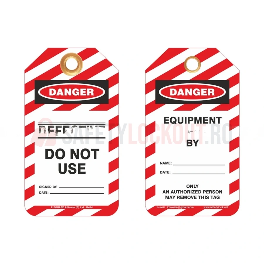 Etichete de blocare LOTO – Defect – Nu utilizați — Etichete de blocare LOTO | Safety Lockout