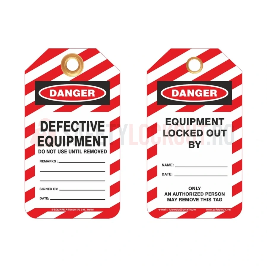 Etichete de blocare LOTO — Echipament Defect — Etichete de blocare LOTO | Safety Lockout