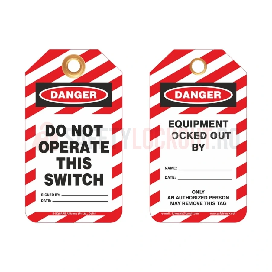 Etichete de blocare LOTO – Do Not Operate This Switch — Etichete de blocare LOTO | Safety Lockout