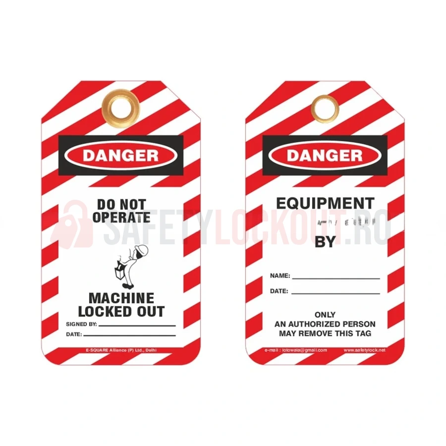 Etichete de blocare LOTO — Do Not Operate Machine Locked Out — Etichete de blocare LOTO | Safety Lockout
