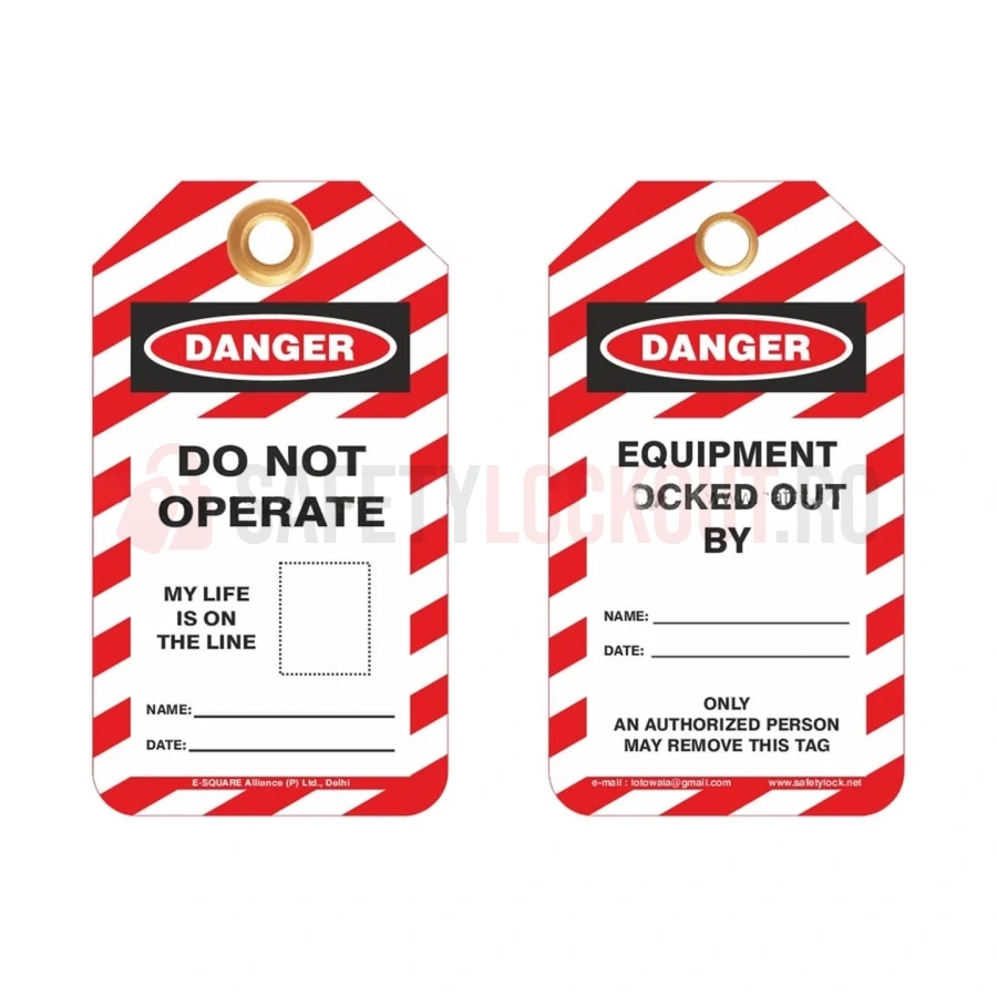 Etichete de blocare LOTO — Do Not Operate – My Life is on the Line — Etichete de blocare LOTO | Safety Lockout