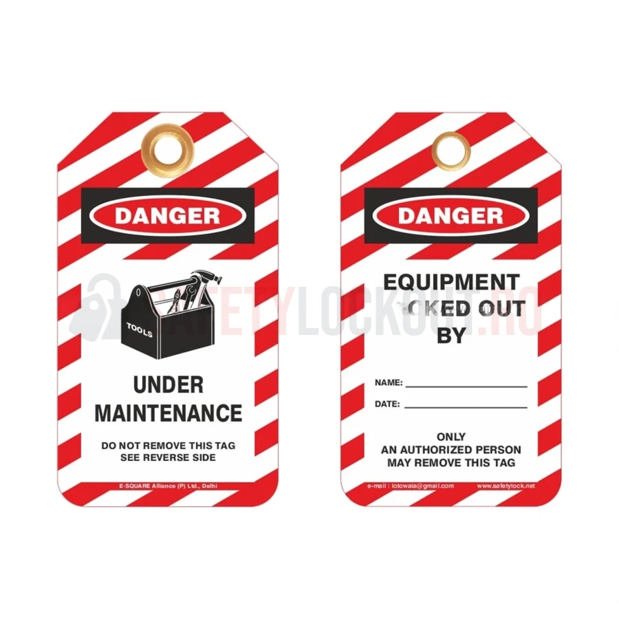 Etichete de blocare LOTO „Under Maintenance” — Etichete de blocare LOTO | Safety Lockout