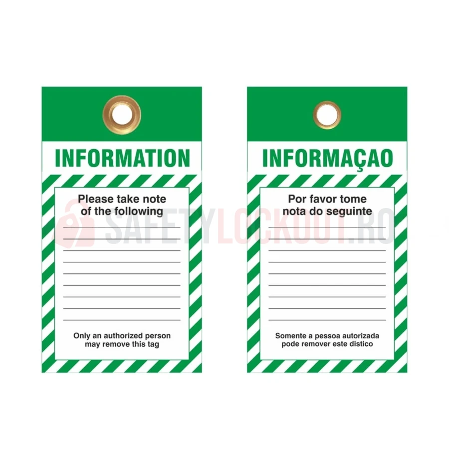 Etichetă de blocare LOTO personalizată, verde — Etichete LOTO personalizate | Safety Lockout