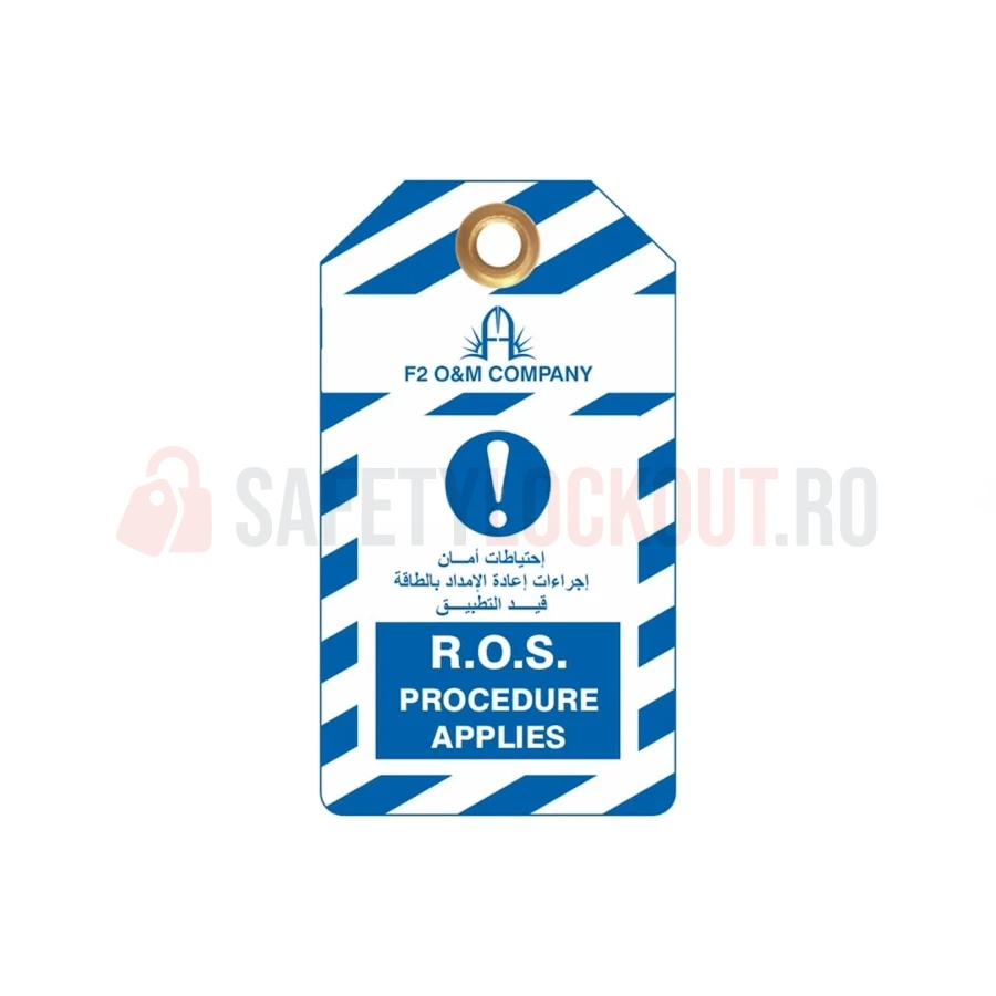 Etichete de blocare LOTO personalizate — Procedura R.O.S. — Etichete LOTO personalizate | Safety Lockout