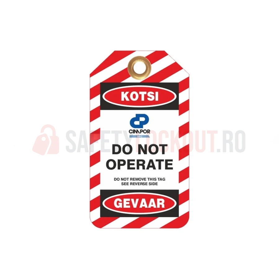 Etichete de blocare LOTO personalizate cu logo și limbă — Etichete LOTO personalizate | Safety Lockout