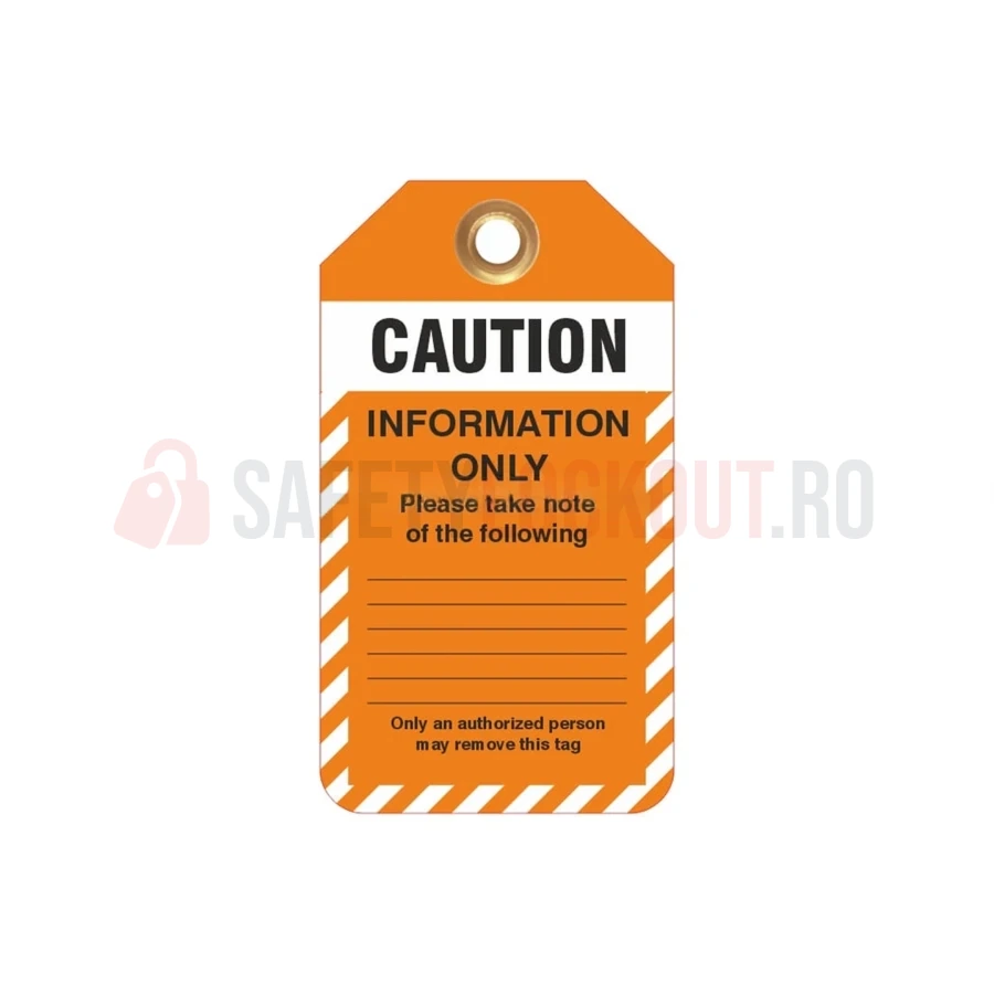 Etichetă de blocare LOTO personalizată, portocalie — Etichete LOTO personalizate | Safety Lockout