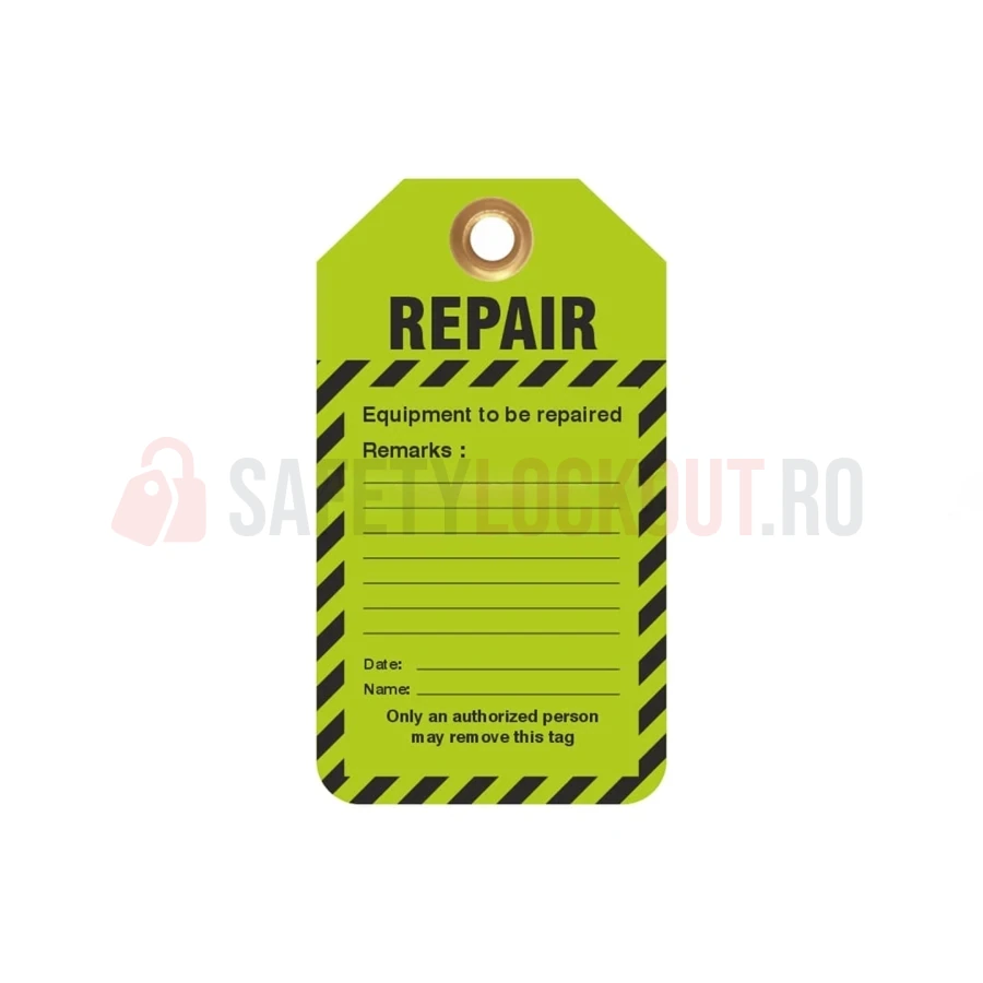 Etichete de blocare LOTO personalizate pentru reparații, verzi — Etichete LOTO personalizate | Safety Lockout