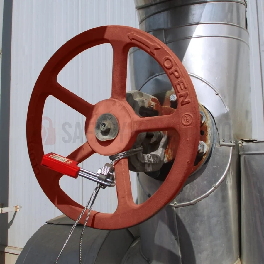 Dispozitiv metalic multipurpose de blocare cu cablu Twister, 2 m — Dispozitive multipurpose cu cablu | Safety Lockout