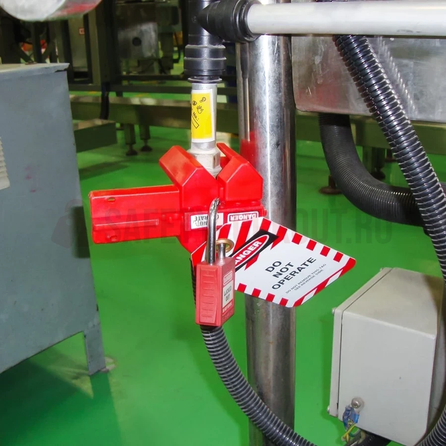 Dispozitiv Blocare Robinet cu Bilă (Tip Top Rail), Ø 12.5–31 mm — Dispozitive de blocare pentru valvă cu bilă | Safety Lockout