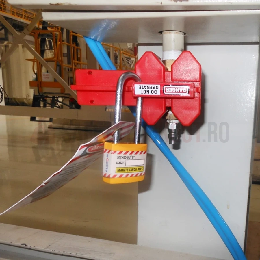 Dispozitiv Blocare Robinet cu Bilă (Tip Top Rail), Ø 12.5–31 mm — Dispozitive de blocare pentru valvă cu bilă | Safety Lockout
