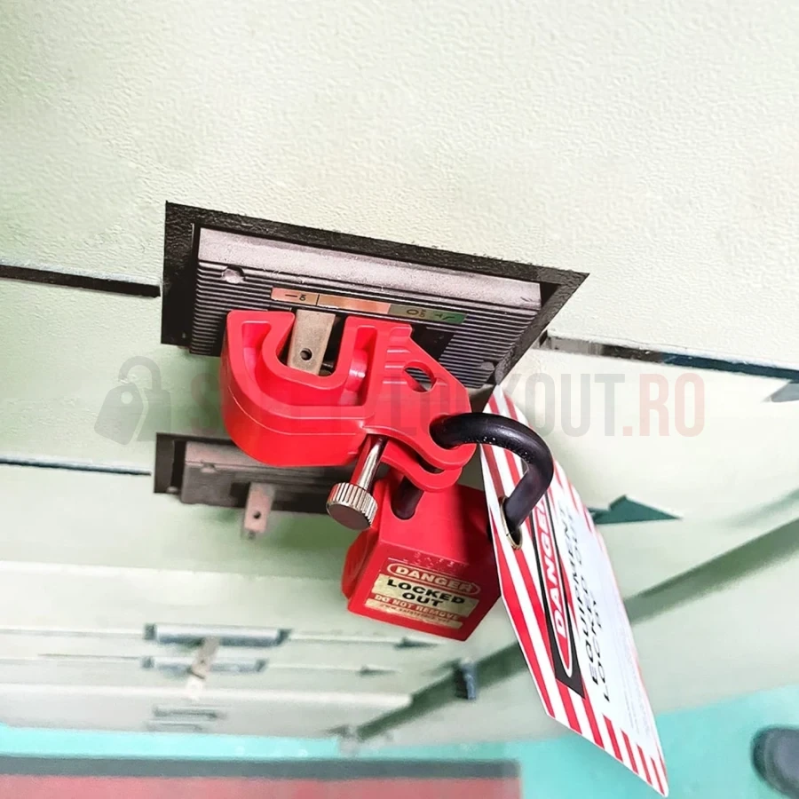Dispozitiv Universal Blocare Disjunctor Tip A - Twister & Gaură Dublă — Dispozitiv de blocare pentru disjunctor | Safety Lockout