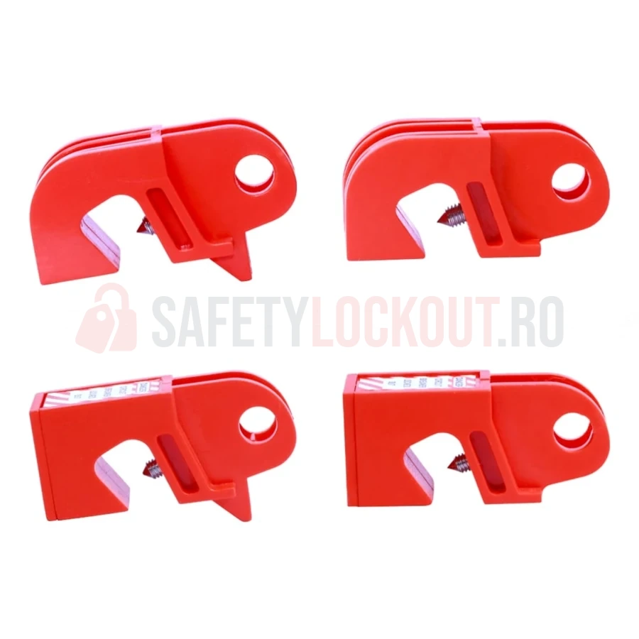 Kit Combo 4 Dispozitive Universale Blocare Disjunctor (Tip A, B, C, D) — Dispozitiv de blocare pentru disjunctor | Safety Lockout