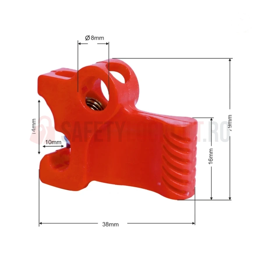 Dispozitiv Universal de Blocare Disjunctor Miniatură - Tip Grip — Dispozitiv de blocare pentru disjunctor | Safety Lockout