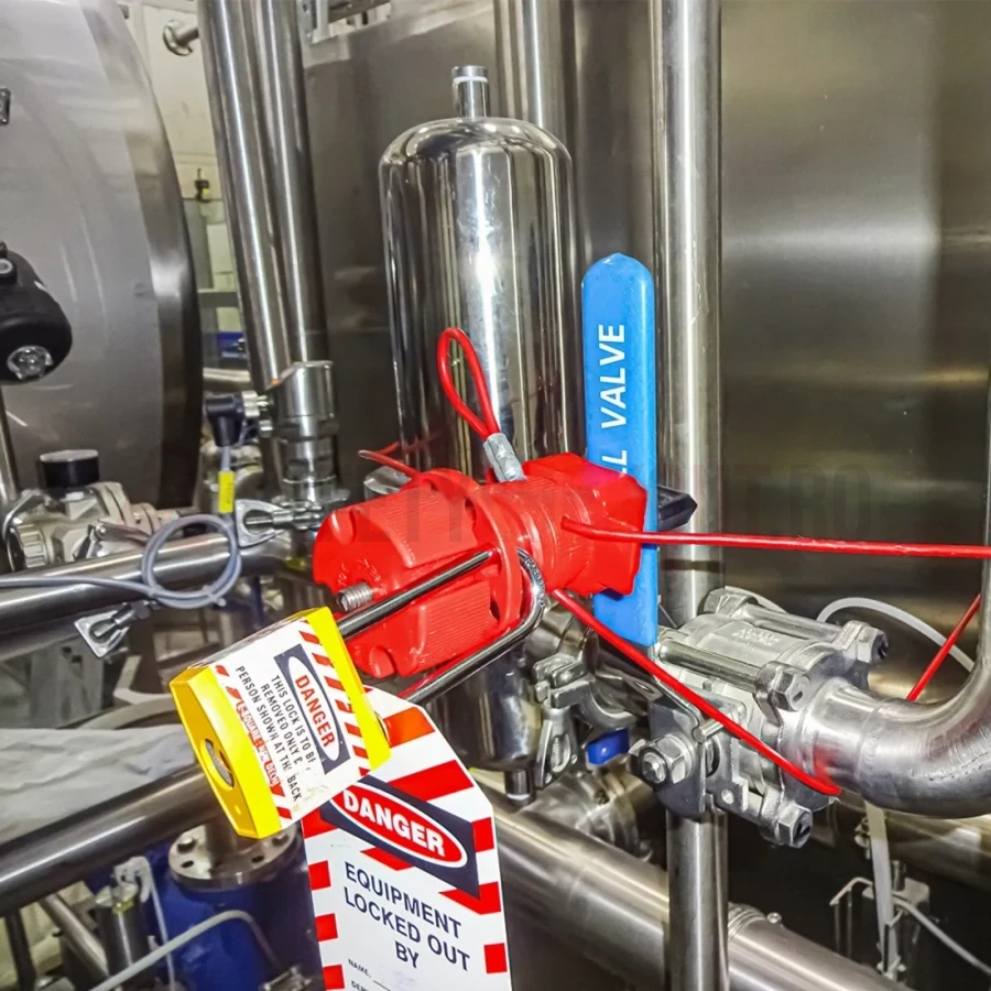 Dispozitiv universal de blocare pentru valve cu cablu de 2 m — Dispozitive universale de blocare pentru valve | Safety Lockout