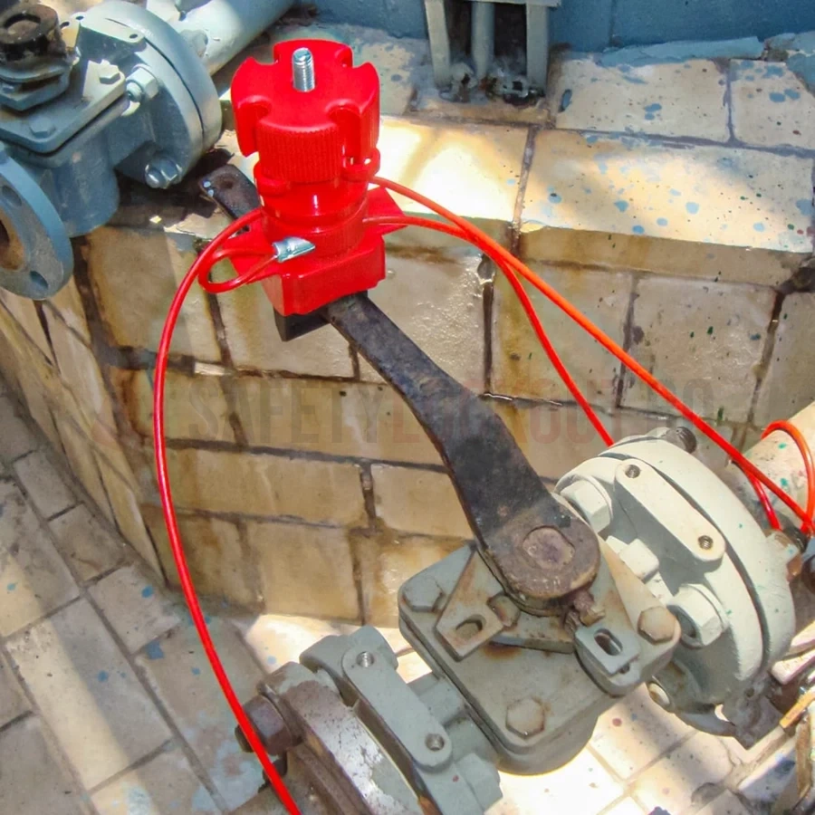 Dispozitiv universal de blocare pentru valve cu cablu de 2 m — Dispozitive universale de blocare pentru valve | Safety Lockout