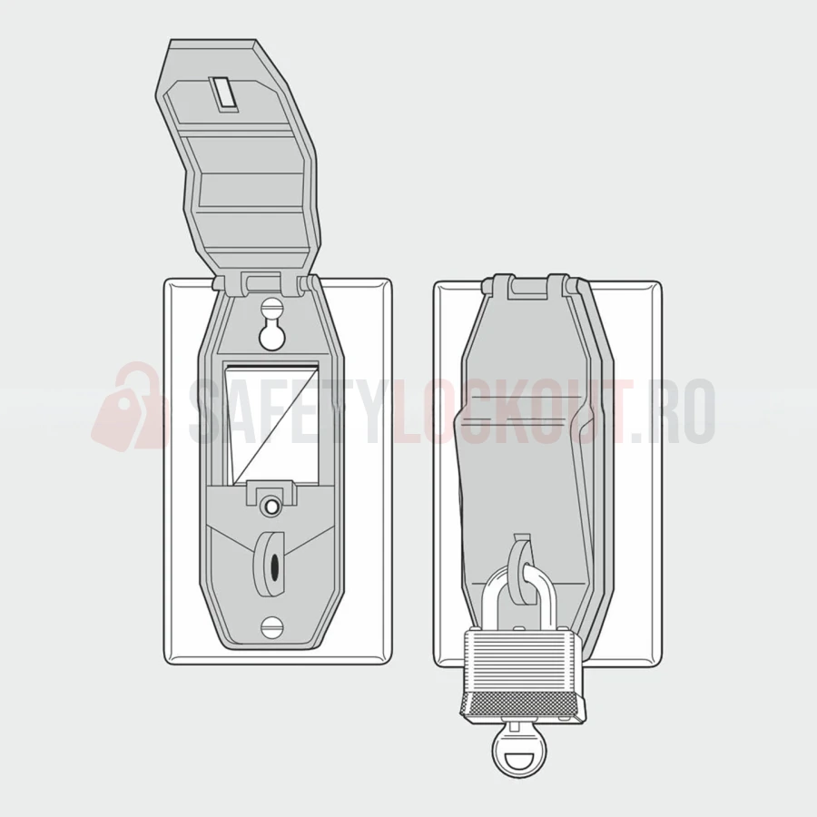 Dispozitiv de Blocare Întrerupător de Perete Tip Z — Dispozitiv de blocare pentru disjunctor | Safety Lockout