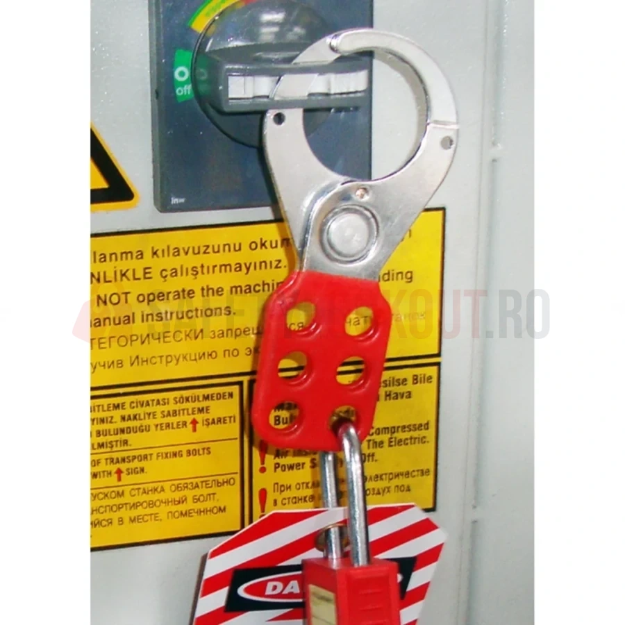 Hasp LOTO din oțel inoxidabil cu acoperire din vinil, 38 mm — Hasp LOTO | Safety Lockout