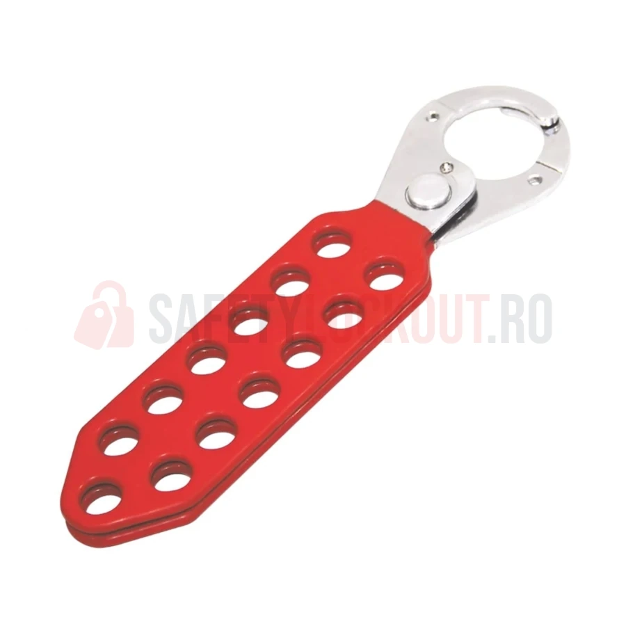 Hasp LOTO metalic cu 13 găuri și protecție din vinil, 25 mm — Hasp LOTO | Safety Lockout