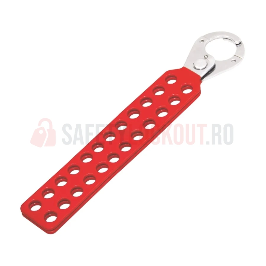 Hasp LOTO metalic cu acoperire din vinil, 24 de orificii — Hasp LOTO | Safety Lockout