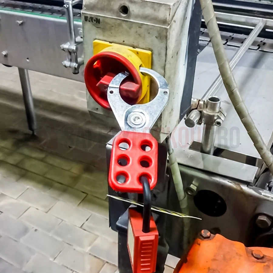 Hasp LOTO metalic cu acoperire din vinil Premier, roșu, 38 mm — Hasp LOTO | Safety Lockout