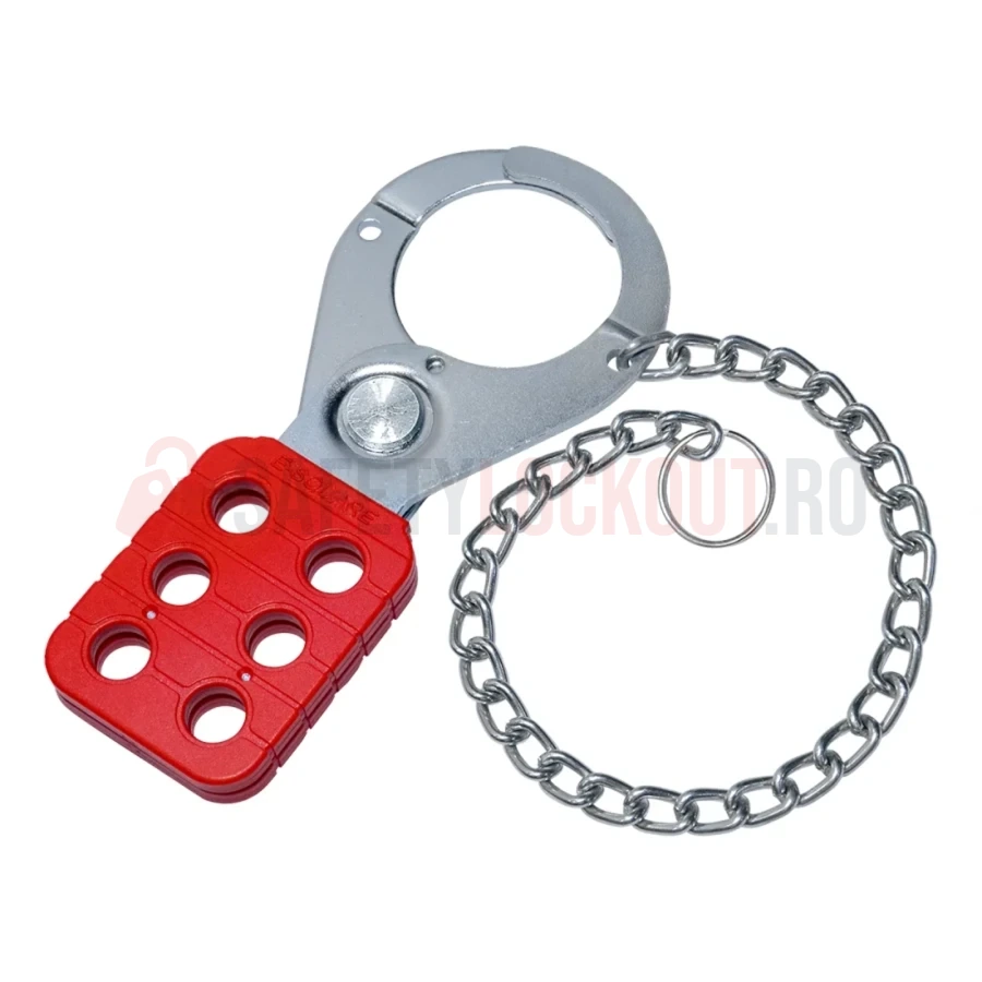 Hasp LOTO cu lanț de 6 inchi și acoperire din vinil, Premier — Hasp LOTO | Safety Lockout