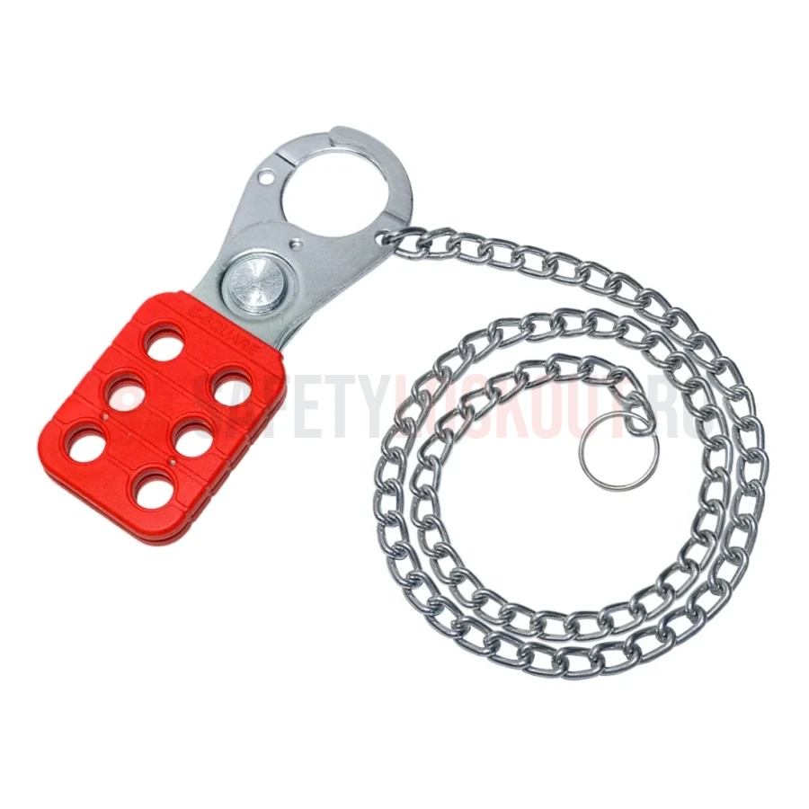 Hasp LOTO cu lanț de 48 inchi, oțel zincat și vinil — Hasp LOTO | Safety Lockout