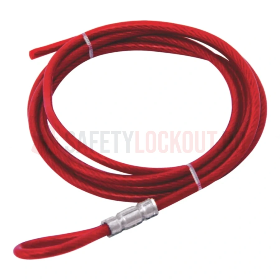 Cablu din oțel învelit în vinil, cu buclă la un capăt — Dispozitive multipurpose cu cablu | Safety Lockout