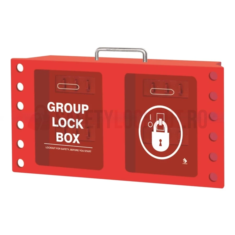 Cutie LOTO de Grup pentru Perete - Model Twin — Cutie de blocare pentru grup | Safety Lockout