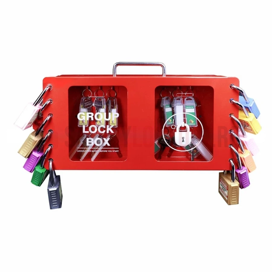 Cutie LOTO de Grup pentru Perete - Model Twin — Cutie de blocare pentru grup | Safety Lockout