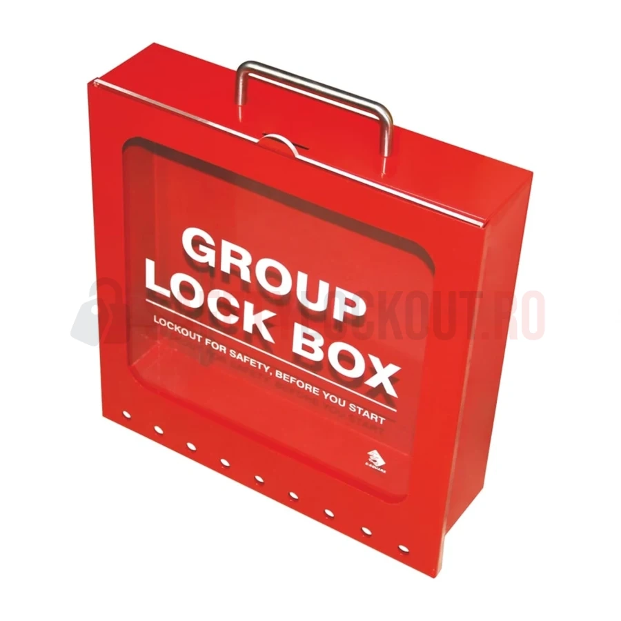 Cutie LOTO de Grup pentru Perete - 9 Lacăte (Culisare Superioară) — Cutie de blocare pentru grup | Safety Lockout