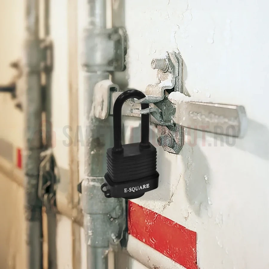 Lacăt LOTO laminat rezistent la praf, negru — Lacăte laminate rezistente la praf | Safety Lockout