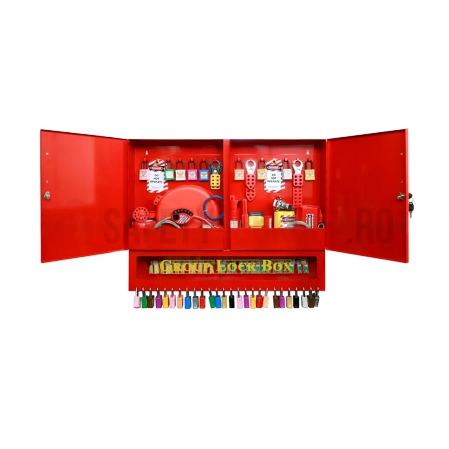 Stație de Depozitare LOTO cu Cutie de Grup - Mare — Cutie de blocare pentru grup | Safety Lockout