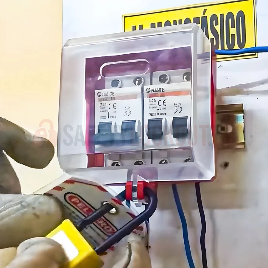 Dispozitiv de blocare pentru întrerupător de perete, model mic — Dispozitive de blocare pentru panouri electrice | Safety Lockout