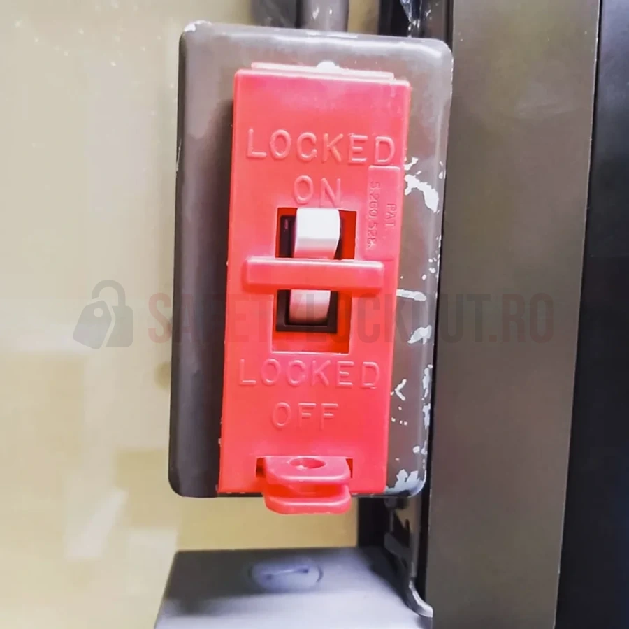 Dispozitiv de Blocare Întrerupător de Perete - Balama Superioară — Dispozitiv de blocare pentru disjunctor | Safety Lockout