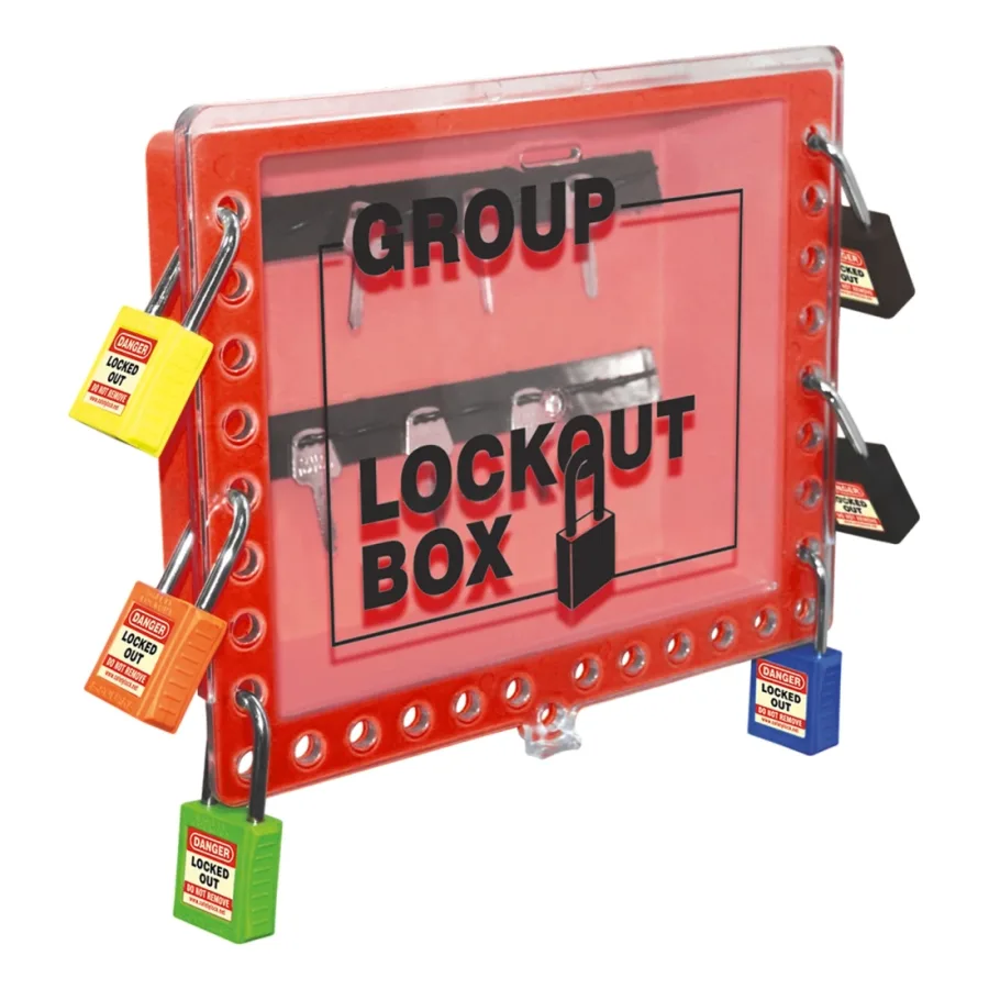Cutie de blocare pentru grup