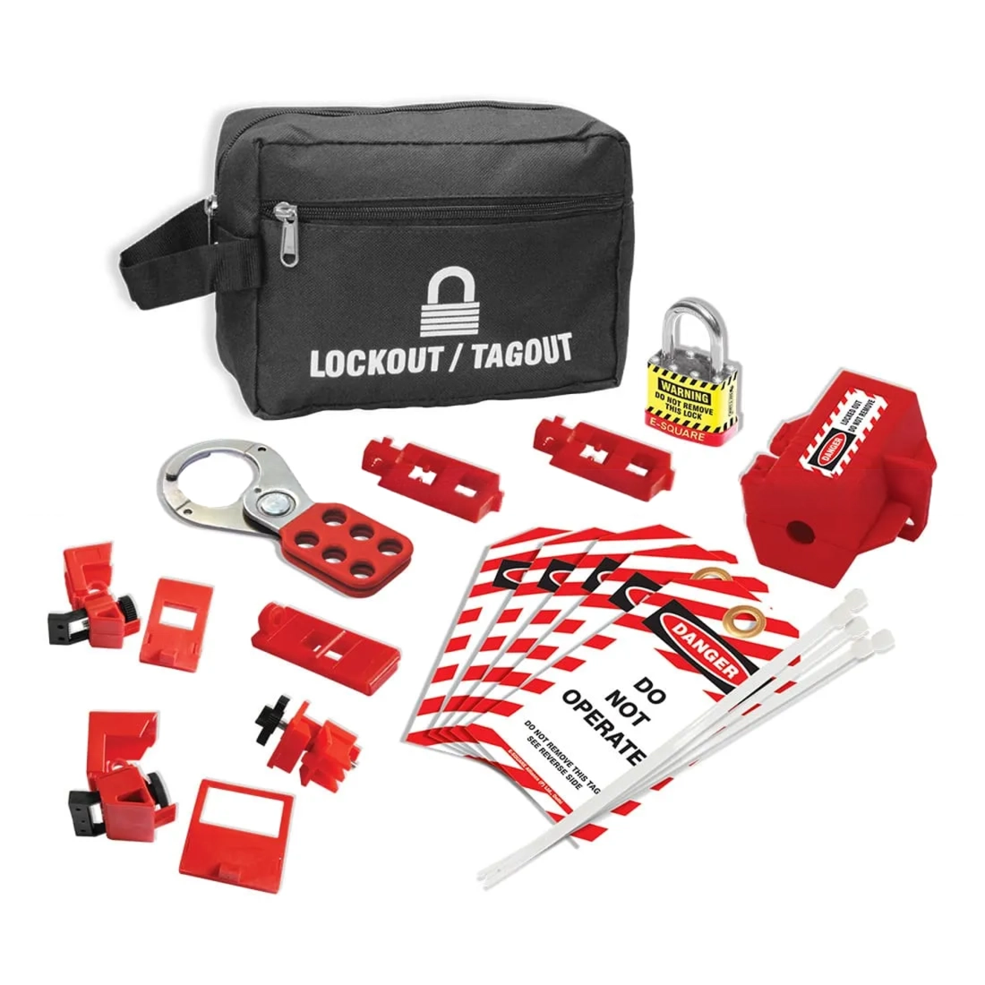 Imagine pentru Kit LOTO Electric Esențial cu Dispozitive de Blocare