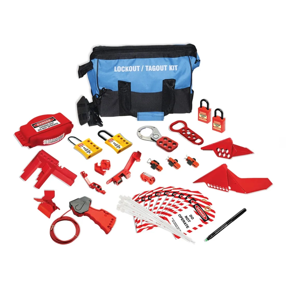 Imagine pentru Kit LOTO Mixt pentru Sisteme Electrice și Valve - Varianta Small